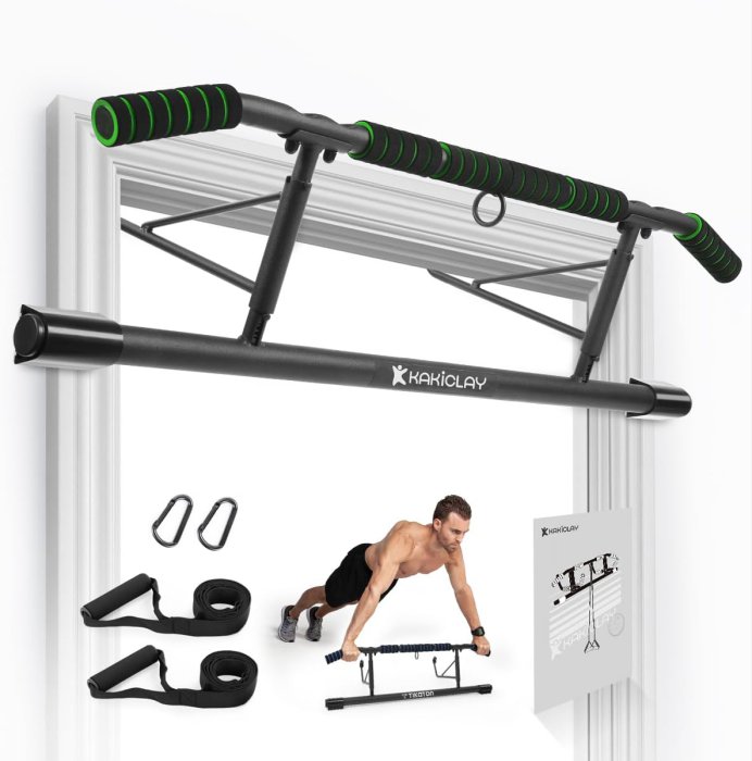 KAKICLAY Doorway Pull Up Bar - Multifunctional Chin Up Bar