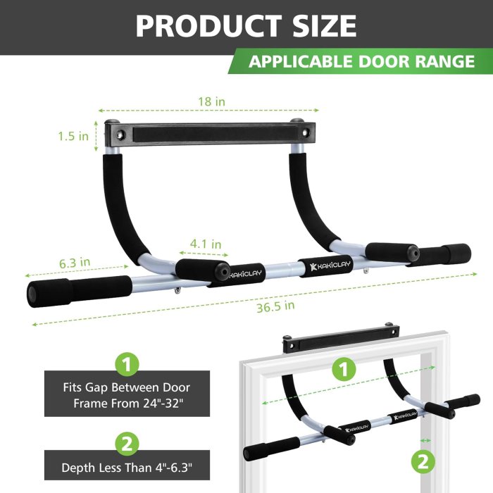 KAKICLAY Multi-Grip Pull Up Bar (image 3)