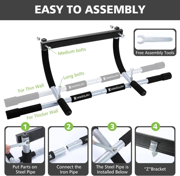 KAKICLAY Multi-Grip Pull Up Bar (image 4)